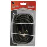 RoadPro® - 12' CB Antenna Co-Phase Coax Cable with (3) PL-259 Connectors, Black