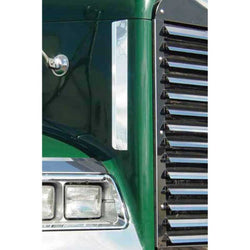 Freightliner FLD 17" Tall Hood Deflectors