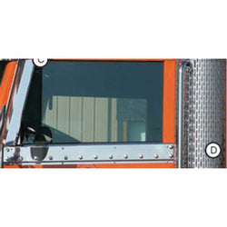 Peterbilt 388 & 389 Upper Door / Under Window Trims