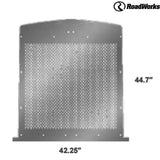 Kenworth W900L stainless steel small 1/4" circle pattern grill