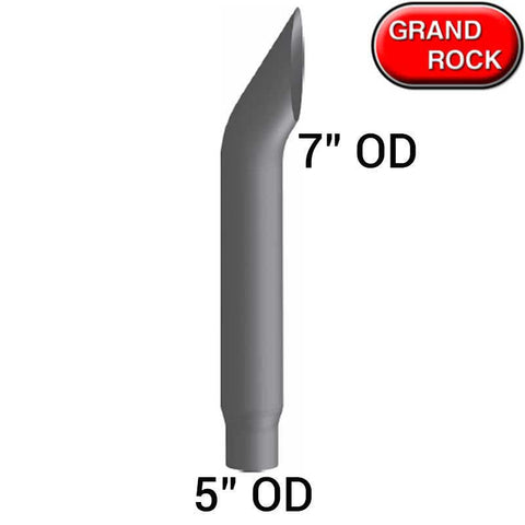 Chrome Aussie Stack 7 Inch O.D Reduced to 5 Inch OD