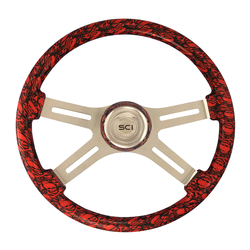 Skulls Viper Red 18 Inch Printed Wood Rim