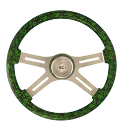 Skulls Green 18 Inch Printed Wood Rim