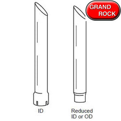 Angle Cut 7 In Reduce to 5 In I.D Bottom Chrome Stack 108 Inches