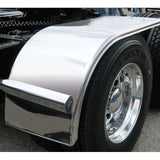 Fully Smooth Half Fender with Rolled Edge and Flange - 66 Inch