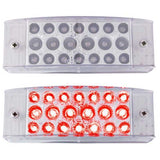 6 x 2 In Rectangular 20 LED Light w/ Reflector and Clear Lens