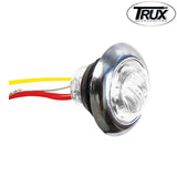 Mini Button 2 LED Dual Revolution Red / Blue Marker Light