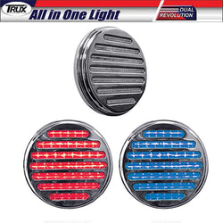 4 Inch Dual Flatline Red/Blue LED (49 Diodes)