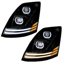 Volvo VHL LED Projector Black Headlight Assembly