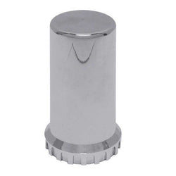 Chrome Plastic 33mm Threaded Nut Cover with Flange