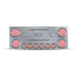 Stainless Rear Center Panel w/ Back Plate & Red Dual LED