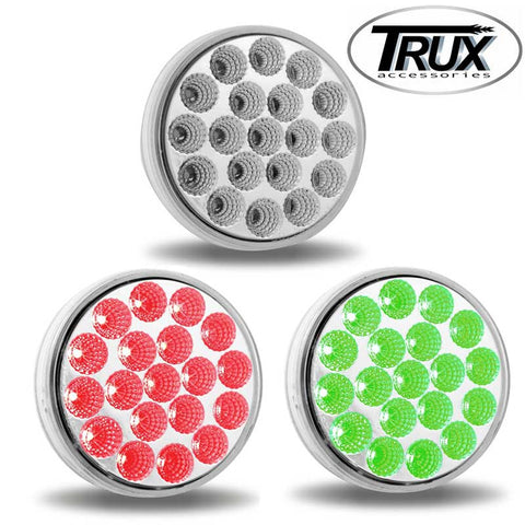 4 Inch 19 LED Dual Red Stop /Green Marker All in One Light