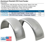 Peterbilt 379 Aluminum Front Fender