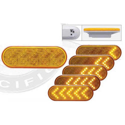35 LED Oval Sequential Turn Signal Light