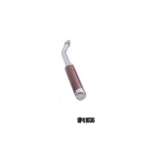8" Wood Trailer Brake Handle - Clear Diamond