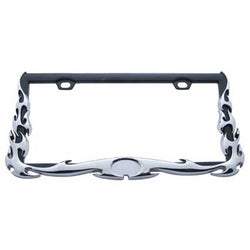Flame License Plate Frame