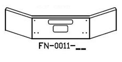 2004 AND LATER KENWORTH T-800B CONVENTIONAL SQUARE 7" BREAK BACK BUMPER