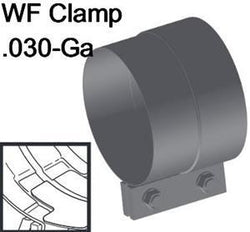 Wide Westfalia Clamps - Aluminized Steel