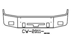 Freightliner Century Class 2005 Columbia 2004 - 2007 18" SBA Chrome Bumper