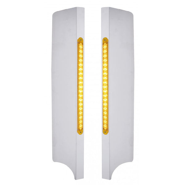 LED PB Side Grille Deflector - Reflector - Amber LED/Amber Lens