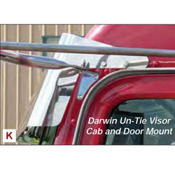 Peterbilt Ultra Cab 10.5-6 Inch Blind Mount Darwin Un-Tie Visor