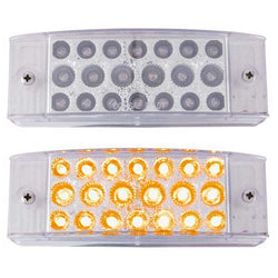 6 x 2 In Rectangular 20 LED Light w/ Reflector and Clear Lens