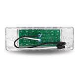 6 x 2 In Rectangular 18 LED Light Surface Mounth Clear Lens