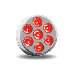2.5 Inch Round Clear Red LED Marker Light