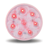 4 inch Economy Clear Red Stop, Turn & Tail LED (8 Diodes)