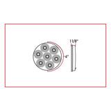 4 Inch Economy Stop, Turn & Tail LED - Red