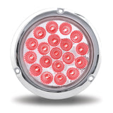 4" Dual Revolution Stop, Turn & Tail LED with Flange Mount - Red / Green