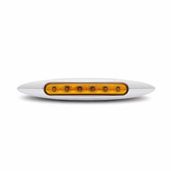 6" Amber Marker Slim LED Light (6 Diodes)