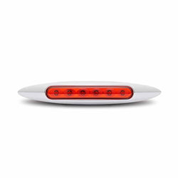 6" Red Marker Slim LED Light (6 Diodes)