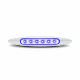 6" Red Marker to Blue Auxiliary Slim LED Light (6 Diodes)