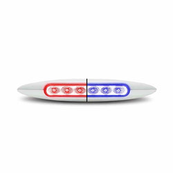 6" Red Marker to Blue Auxiliary Slim LED Light (6 Diodes)