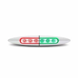 6" Red Marker to Green Auxiliary Slim LED Light (6 Diodes)
