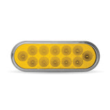 Oval Anodized 6 1/2 Inch LED Light With 12 Diodes