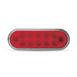 Oval Anodized 6 1/2 Inch LED Light With 12 Diodes