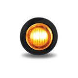 Mini Button Clear Amber LED with Rubber Grommet (3 Diodes)
