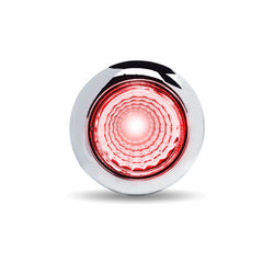 3/4 Inch Twist On Dual Revolution Red Marker To Colored Auxiliary LED Light With Reflector