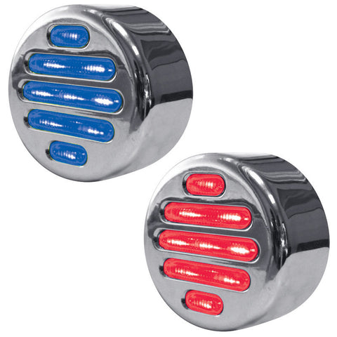 2" Dual Flatline Red/Blue LED (9 Diodes)