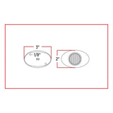 Amber LED Clear Lens Replacement for Panelite M3 (2 Diodes)