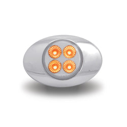 M3 Style Marker 4 LED Light Amber LED - Clear Lens