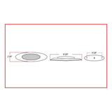 Amber LED Replacement for Panelite M1 (4 Diodes) Clear Lens