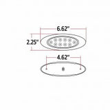Marker M1 Style Dual Revolution Red/Pink LED (10 Diodes)