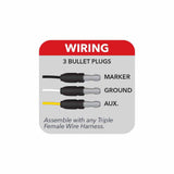 Marker M1 Style Dual Revolution Red/Pink LED (10 Diodes)