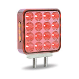 Double Faced Square Fender LED Light With Chrome Reflector