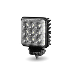 Universal 4.25" Square 'Radiant Series' LED Work Lamp with Side LED