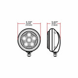 5" Legacy Series Chrome Round Spot Beam LED Work Light With Advanced Heatsink Technology (6 Diodes)