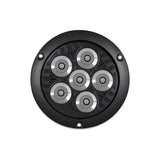 5" Legacy Series Black Round Spot Beam LED Work Light With Flange Mount (6 Diodes)